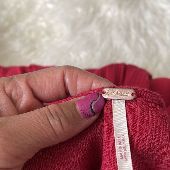 FREE PEOPLE EMBROIDERY  MINI DRESS BOHEMIAN BOHO HIPPIE SIZE SP - Picture 12 of 13